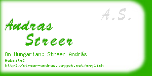 andras streer business card